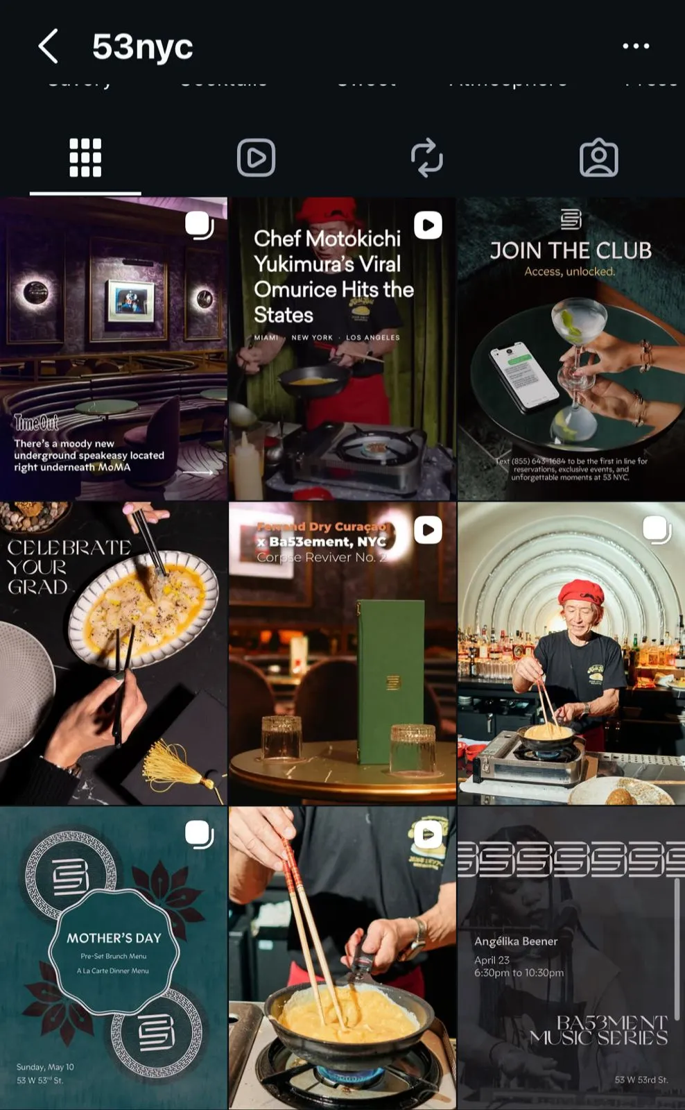 Social media portfolio example