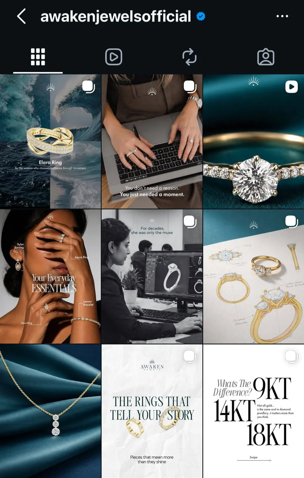 Social media portfolio example