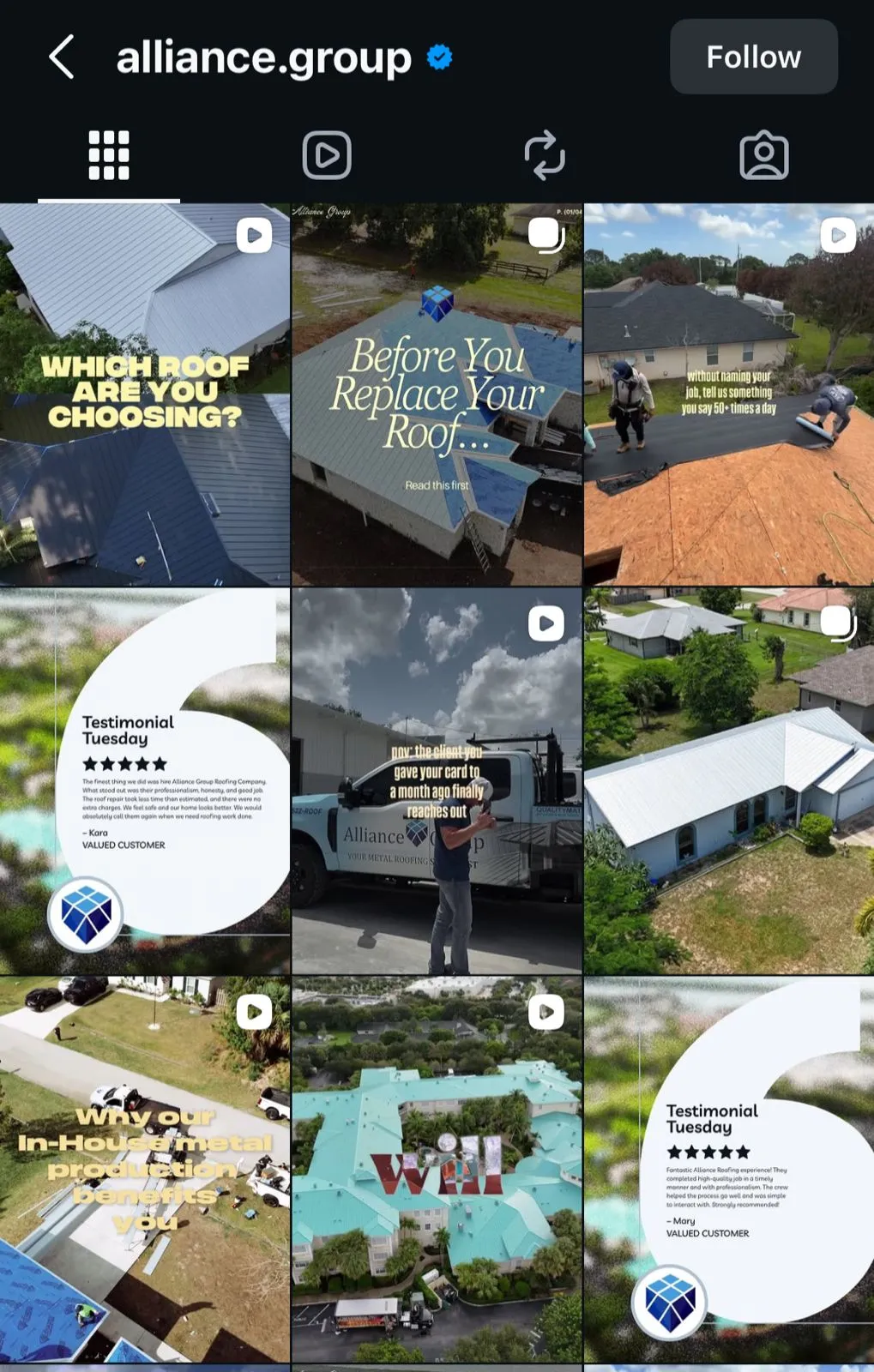 Social media portfolio example